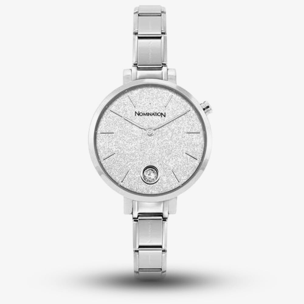 NOMINATION SILVER GLITTER WATCH