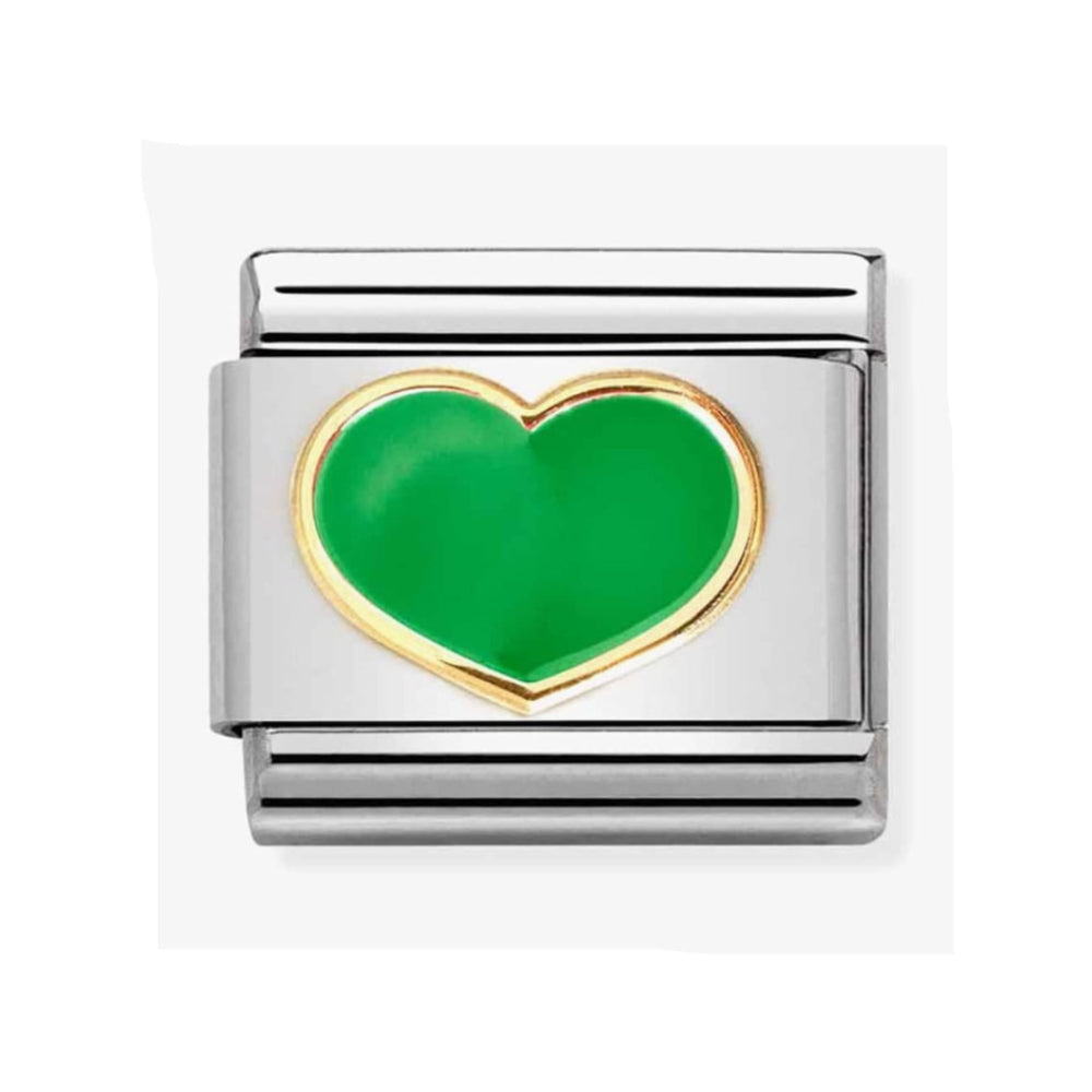 NOMINATION GREEN HEART CHARM
