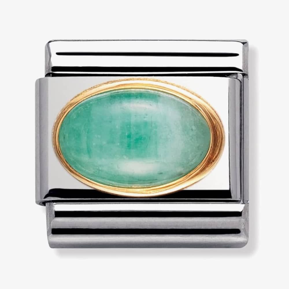 Nomination CLASSIC Gold Oval Emerald Charm