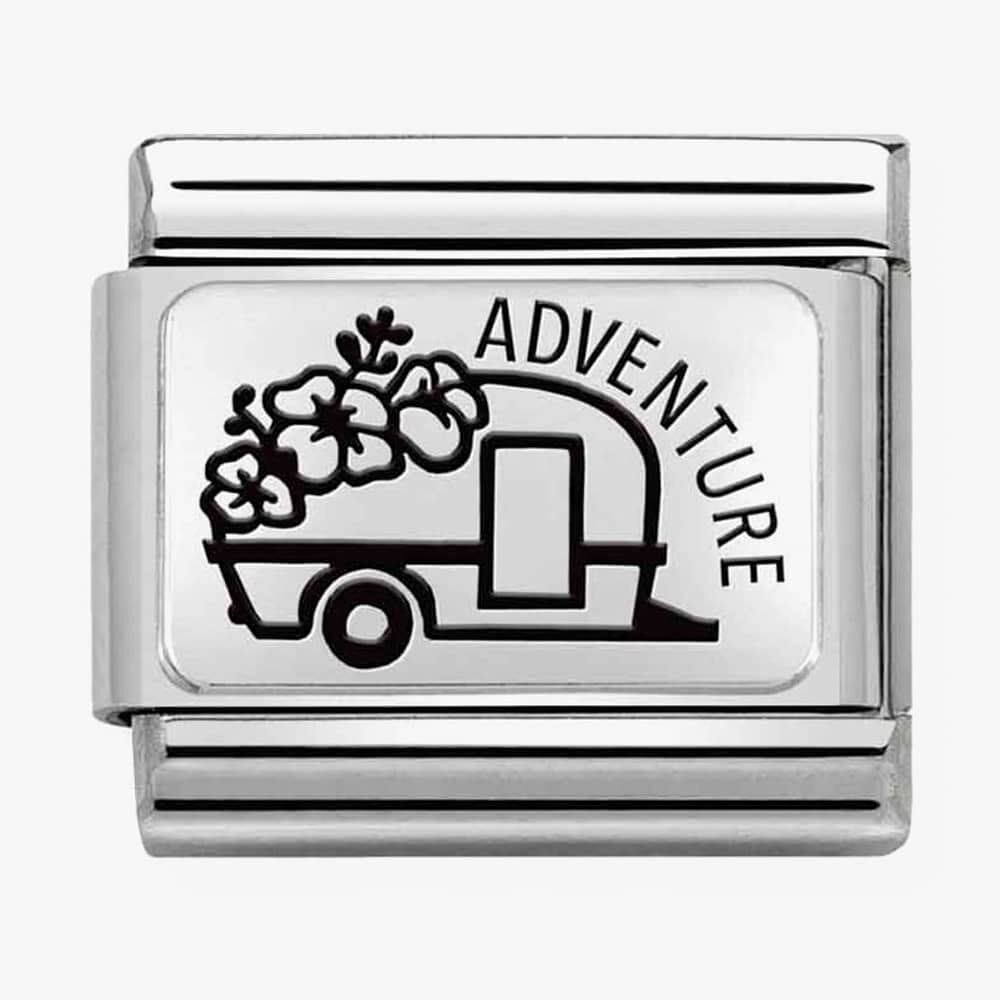 NOMINATION ADVENTURE CARAVAN FLOWERS CHARM