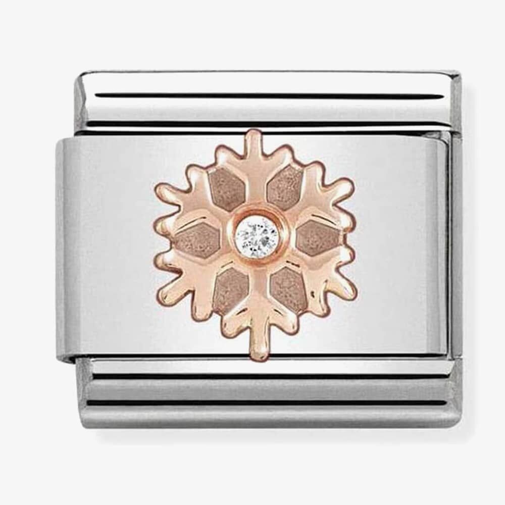 NOM RG CZ SNOWFLAKE WITH WHITE