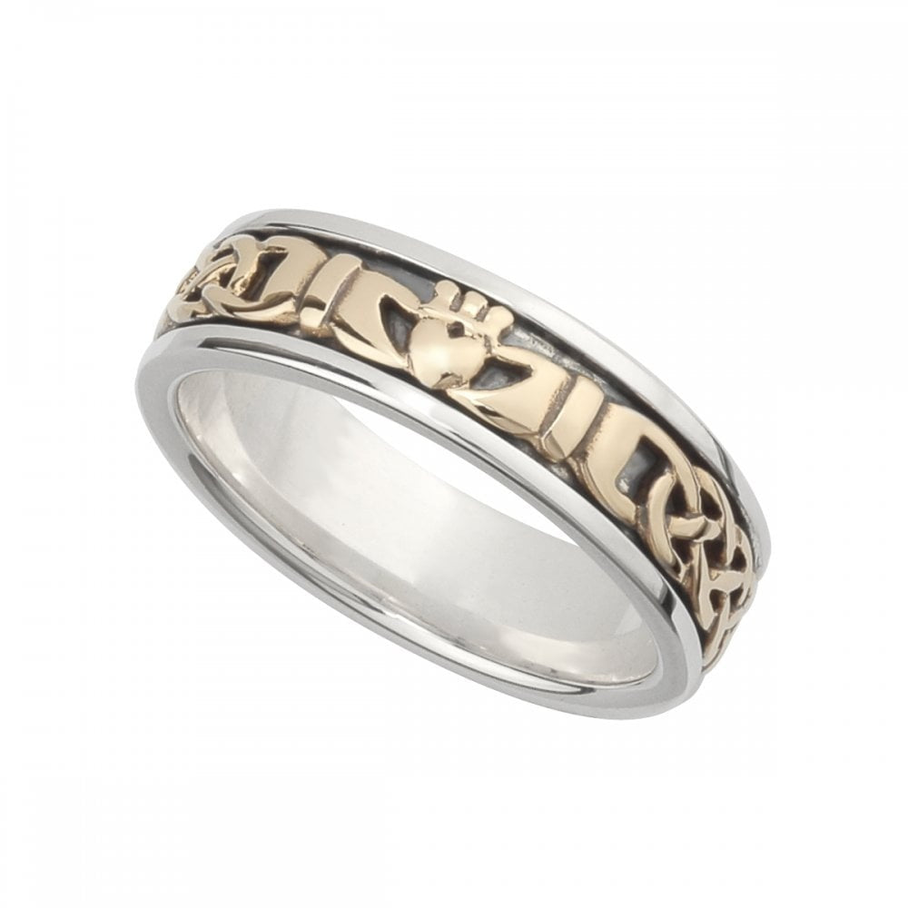 10CT/SILVER CLADDAGH RING