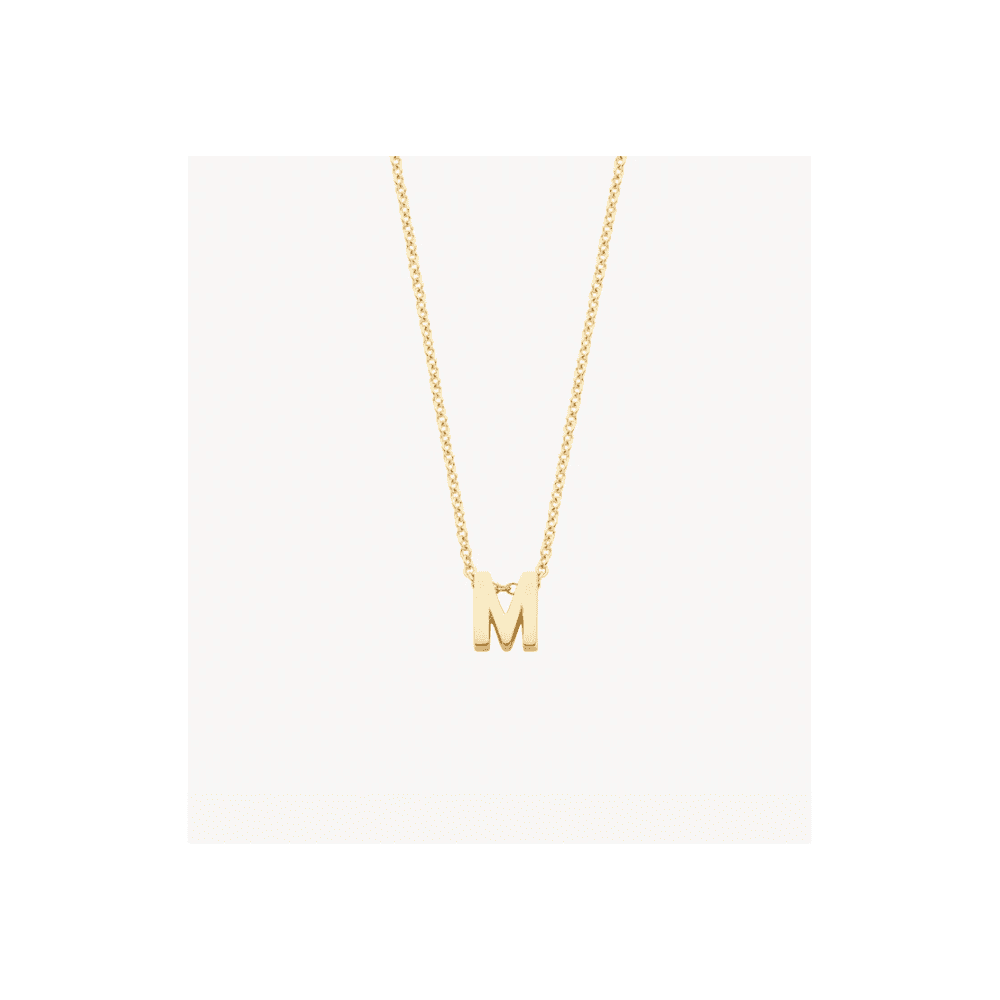 14CT M MINI INITIAL PENDANT