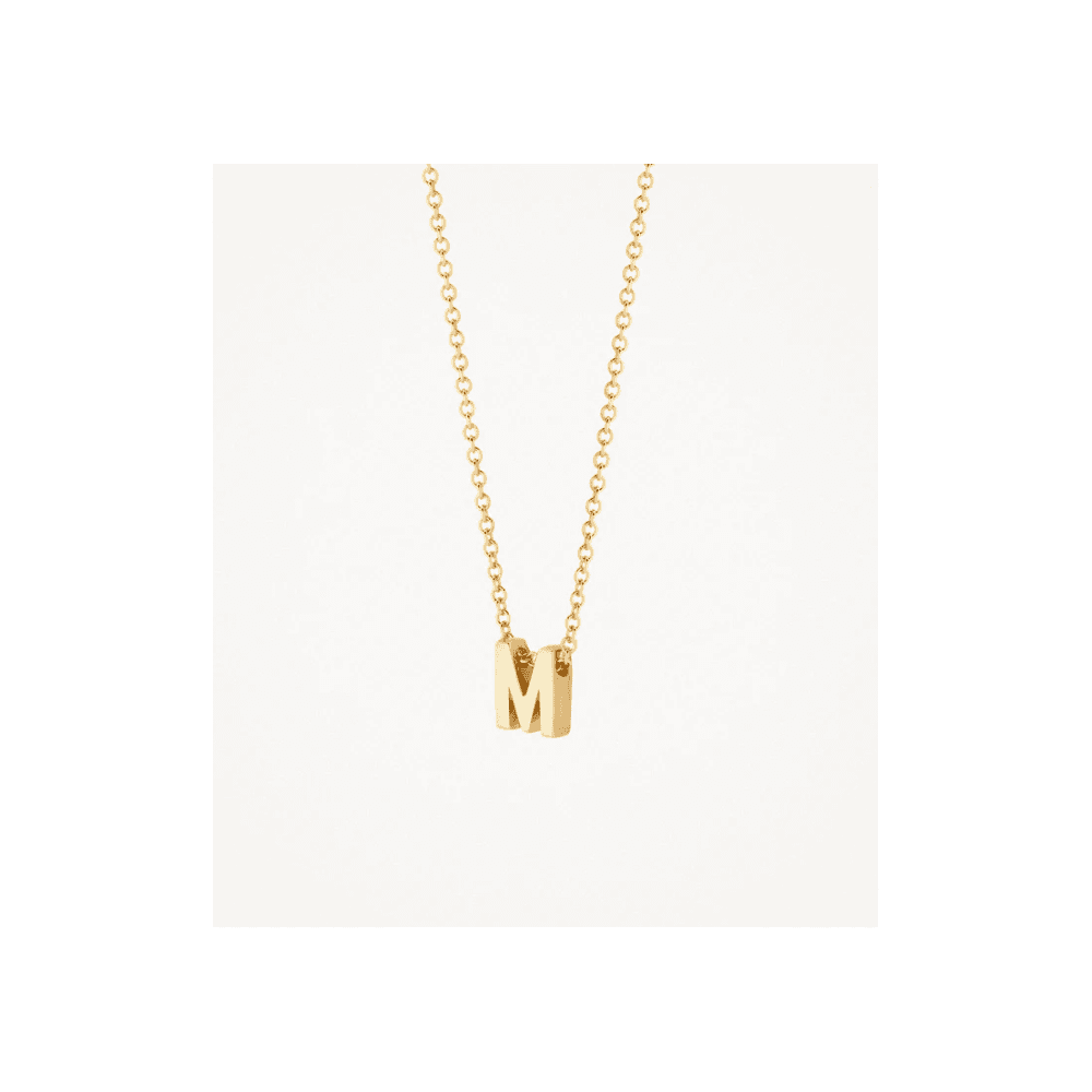 14CT M MINI INITIAL PENDANT