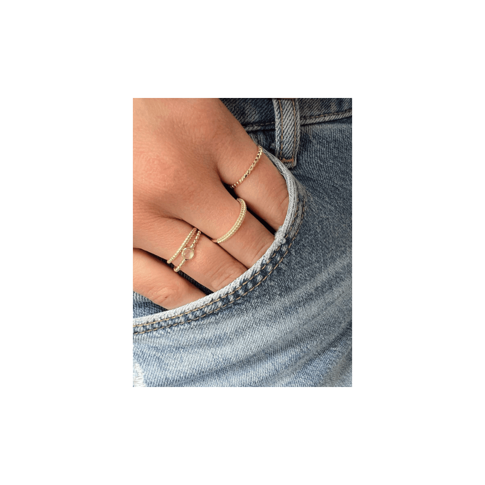 14CT MAIORI ZIP RING