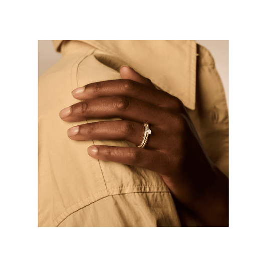 14CT YG CZ RING