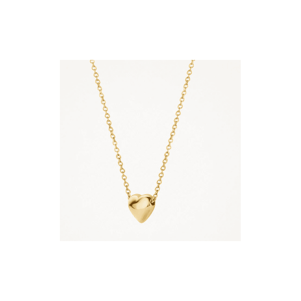 14CT YG HEART NECKLACE