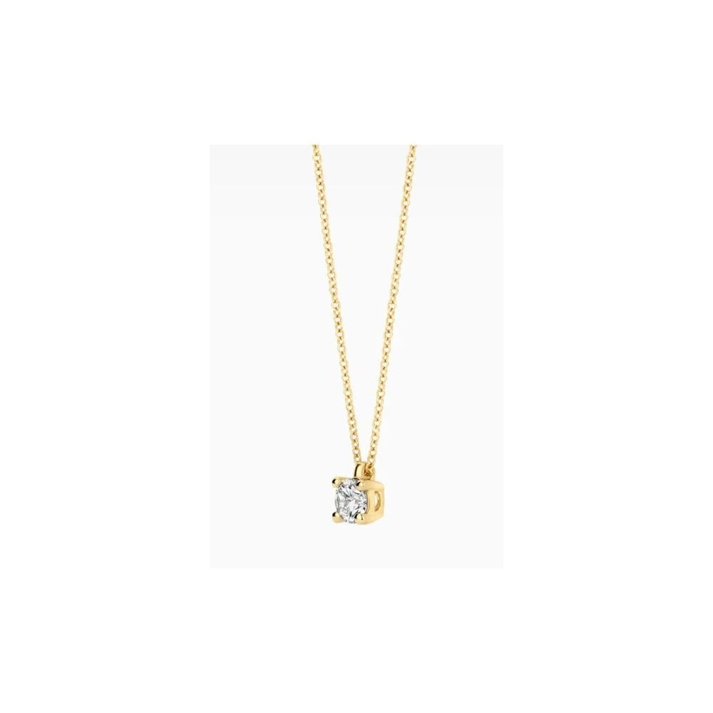 14CT YG LAB DIA 0.20CT SOLITAIRE PENDANT