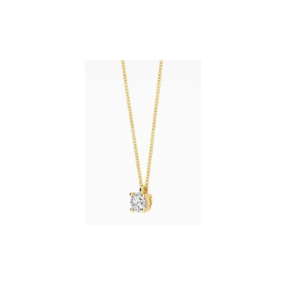 14CT YG LAB DIA 0.30CT SOLITAIRE PENDANT