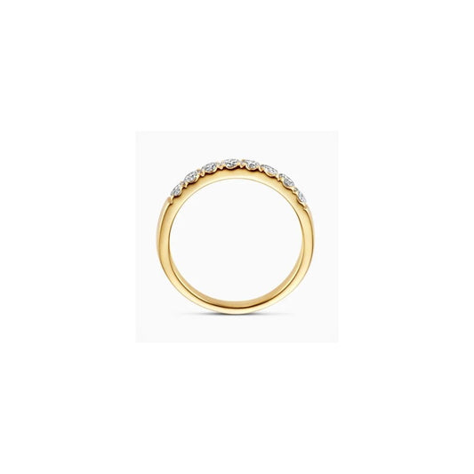 14CT YG LAB DIA 0.56CT 8 STONE RING
