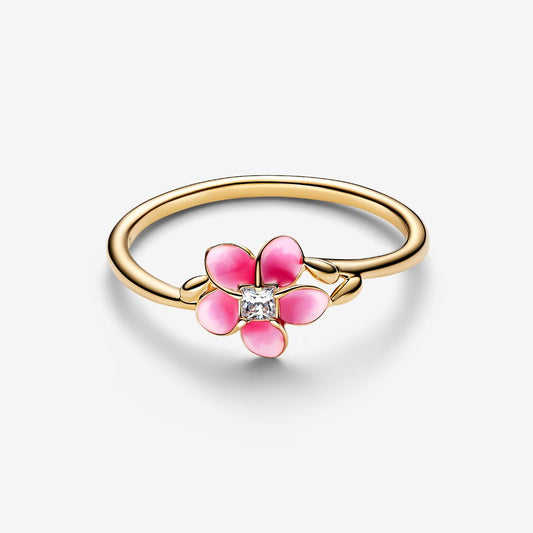 14ct Gold on Silver Disney Moana Flower Pandora Ring