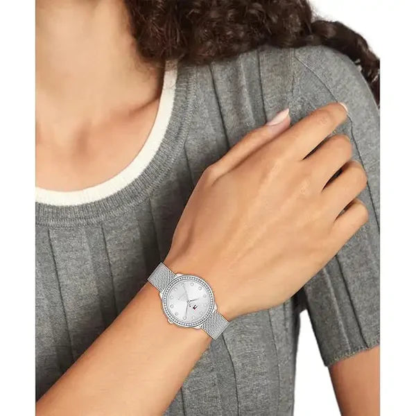 TOMMY HILFIGER LADIES MESH WATCH