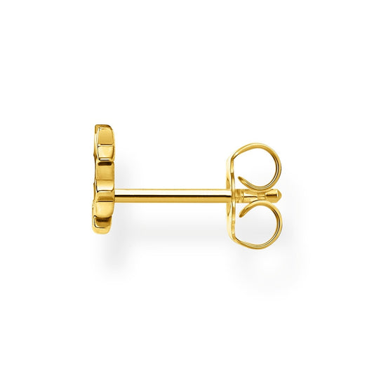 18CT GOLD ON SILVER TRIPLE STARS STUD EARRINGS