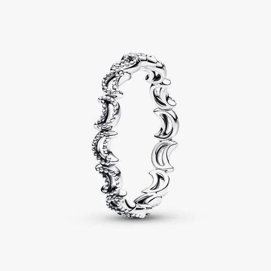 Crescent Moon Pandora Ring