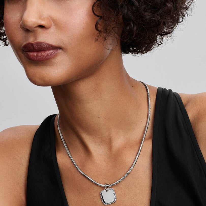 Pandora Engravable Square Tag Pendant