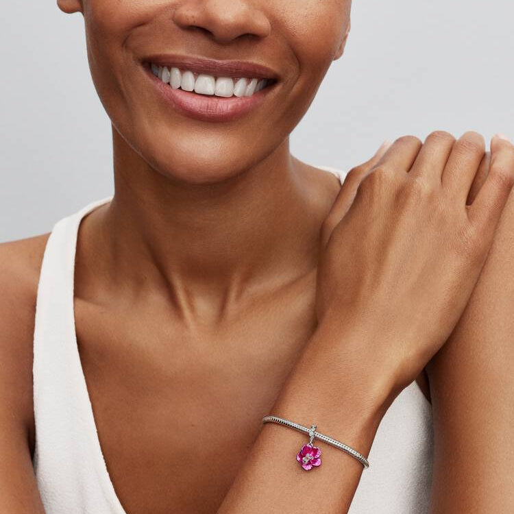 Hibiscus Dangle Pandora Charm