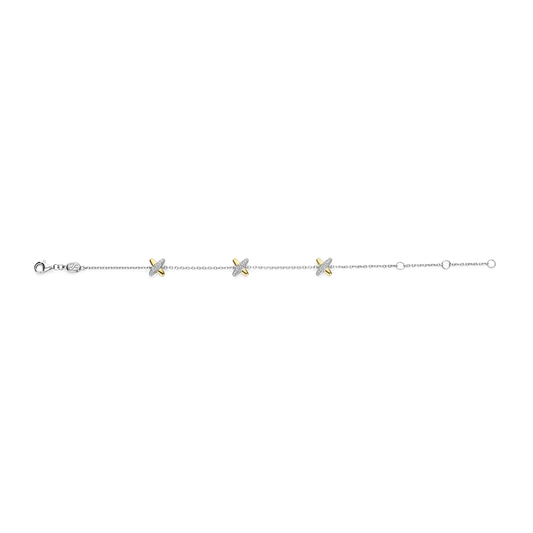 TISENTO TWO-TONED KISS BRACELET