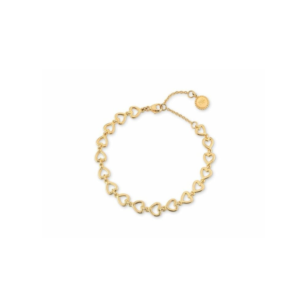 24 kae Bracelet with heart shaped chain