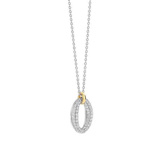 TISENTO CZ OPEN OVAL PENDANT