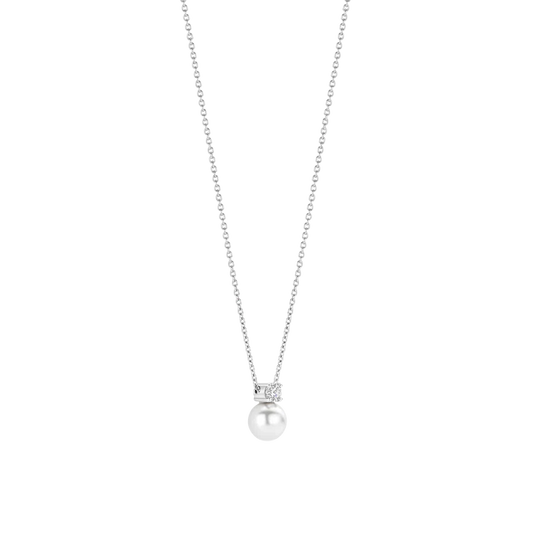 TISENTO PEARL & CZ PENDANT