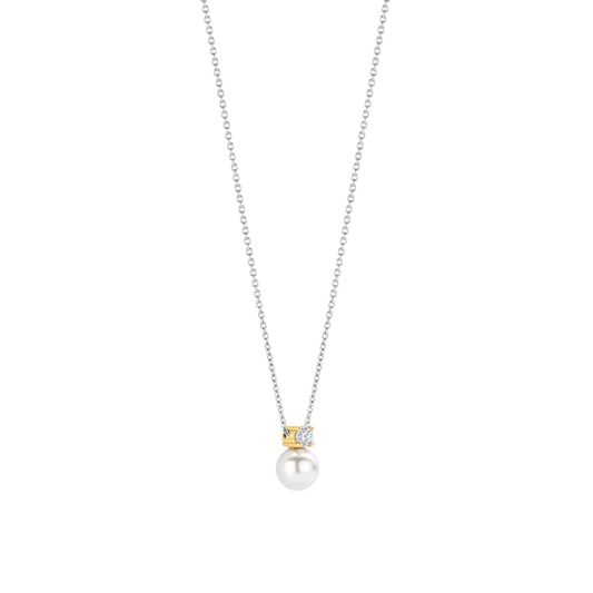 TISENTO PEARL & CZ PENDANT