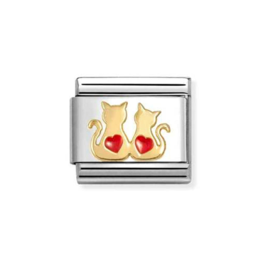 Cats with Red Hearts Nomination Charm