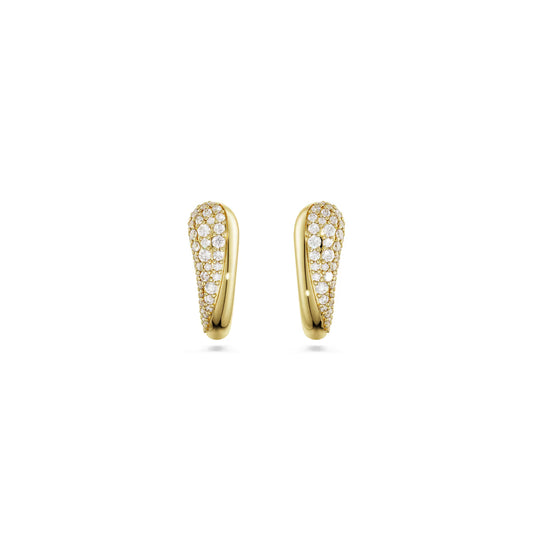 Classica Gold Swarovski Hoop Earrings