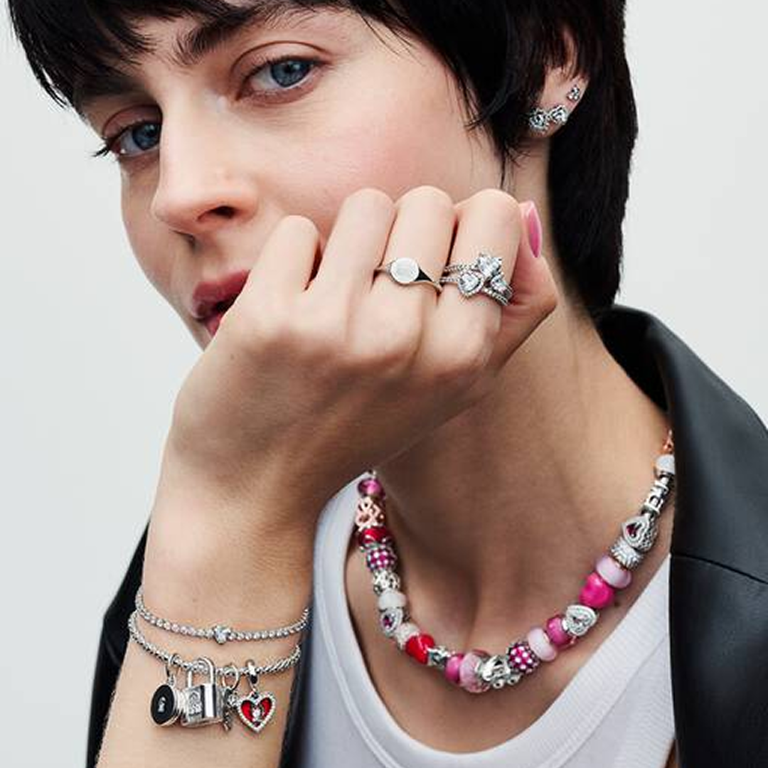 Studded Chain Slider Bracelet