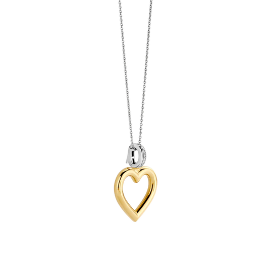TISENTO GOLD OPEN HEART PENDANT