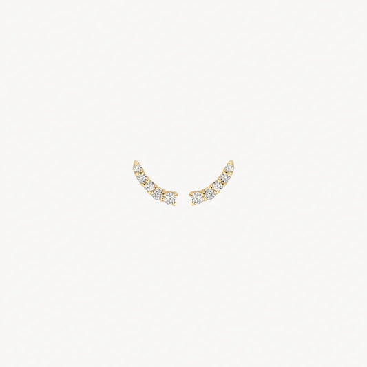 BLUSH 14CT YG CZ EARRINGS