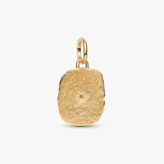14ct Gold on Silver Eye Medallion Two-tone Pandora Charm