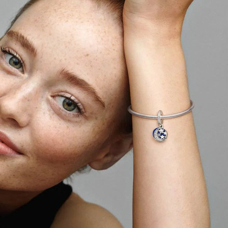 Moon & Blue Sky Dangle Pandora Charm