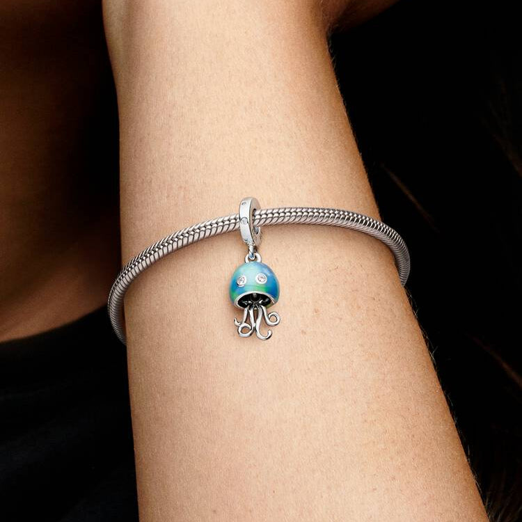 Colour-changing Jellyfish Dangle Pandora Charm