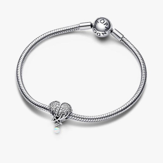 Sparkling Angel Wings and Heart Pandora Charm