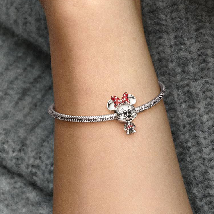 Disney Minnie Mouse Dotted Dress & Bow Pandora Charm
