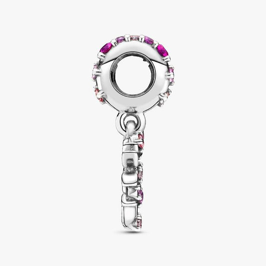 Pink Heart Family Tree Dangle Pandora Charm