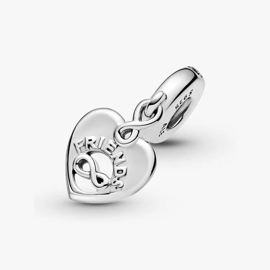 Friends Forever Heart Dangle Charm