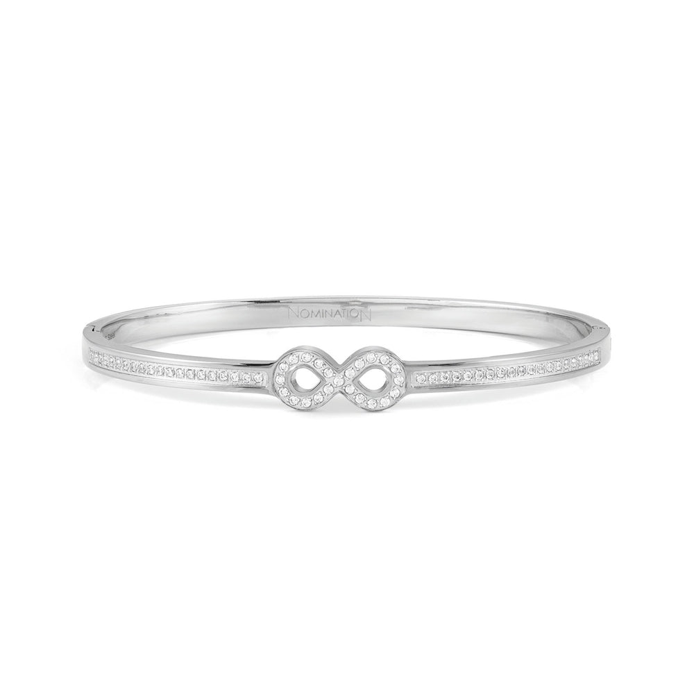 MEDIUM PRETTY CZ INFINITY NOMINATION BANGLE