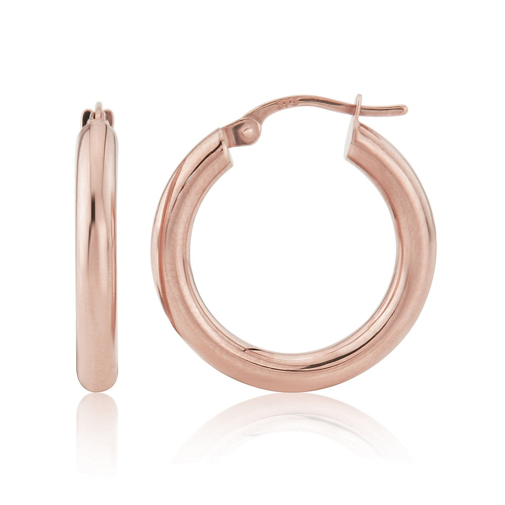 9CT ROSE GOLD HOOP EARRINGS