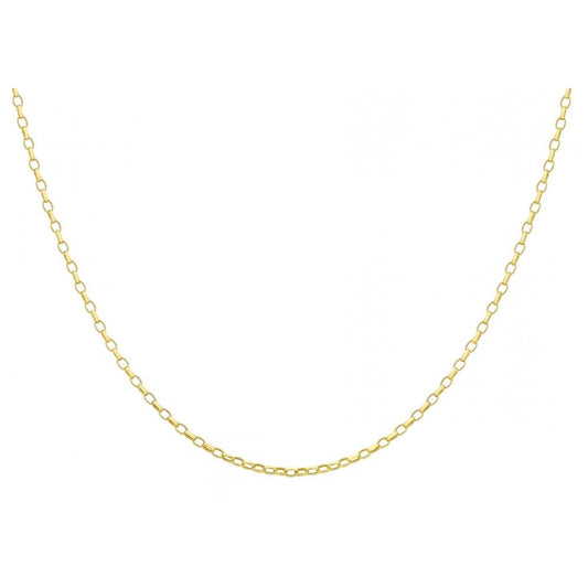 9CT YELLOW GOLD 100 OVAL BELCHER CHAIN 46CM/18"