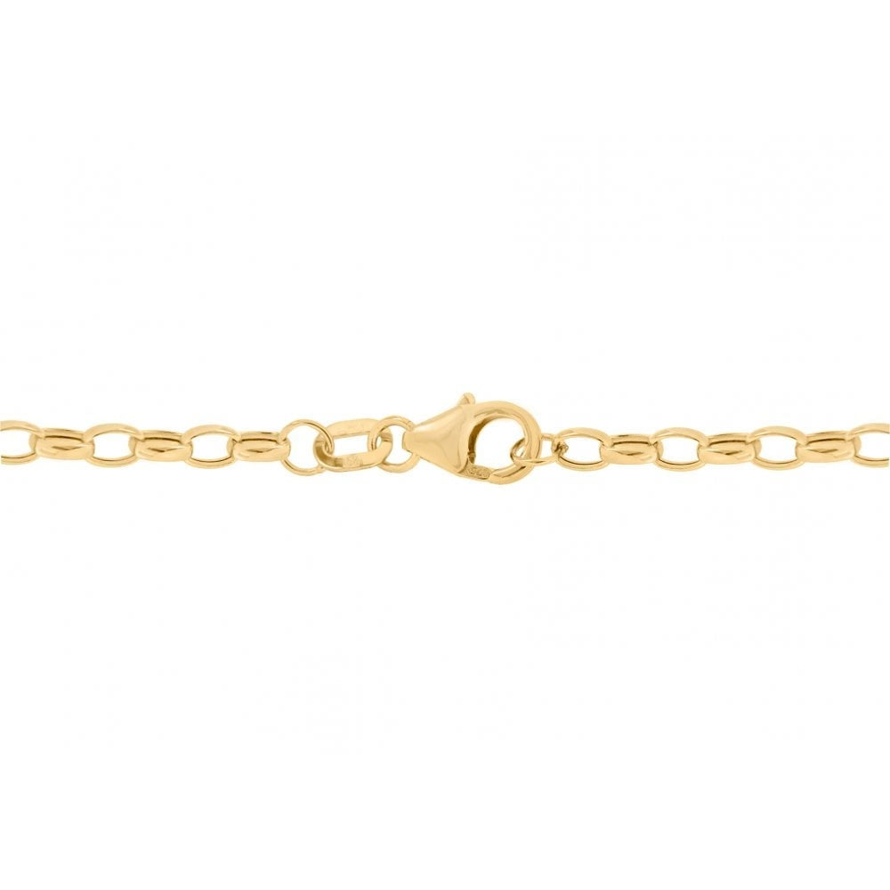 9CT YELLOW GOLD 100 OVAL BELCHER CHAIN 51CM/20"