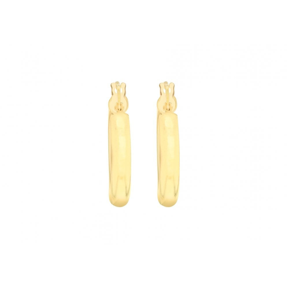 9CT YELLOW GOLD 18MM POLISHED CREOLE EARRINGS