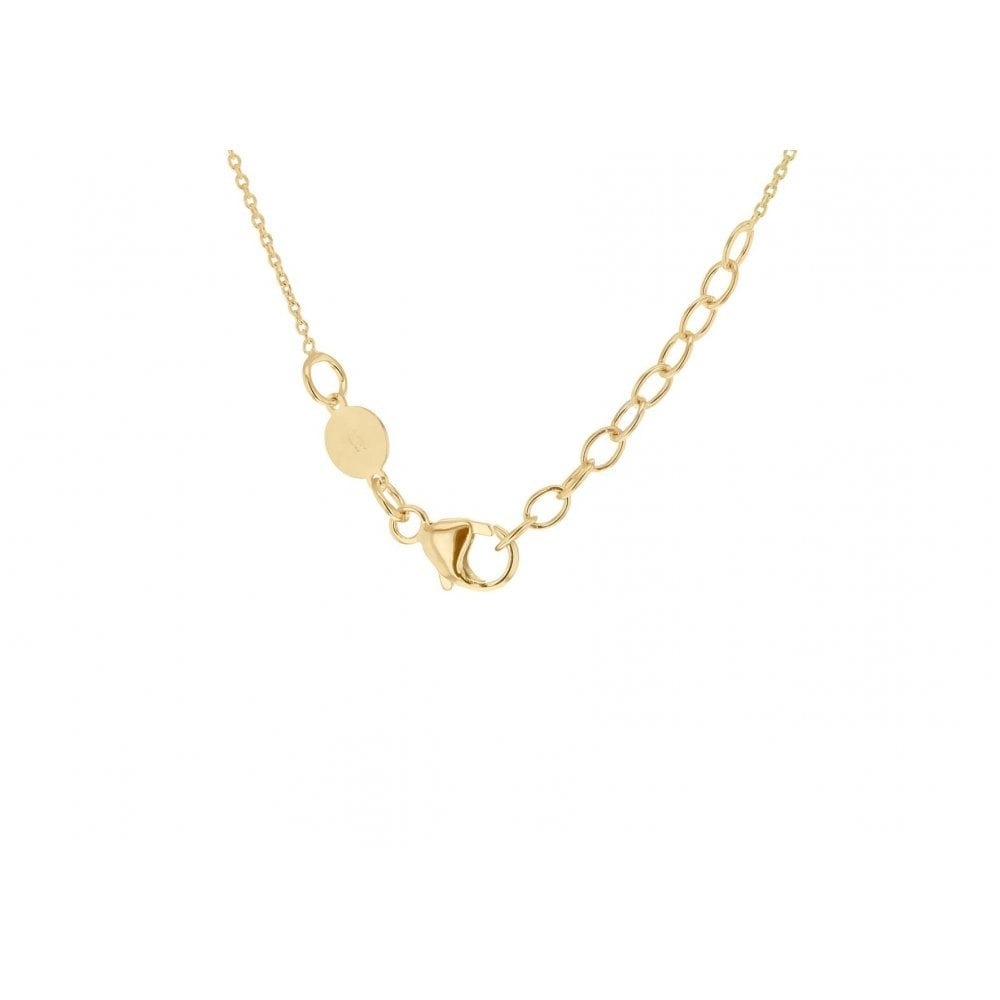 9CT YELLOW GOLD 3MM X 20MM VERTICAL BAR ADJUSTABLE NECKLACE