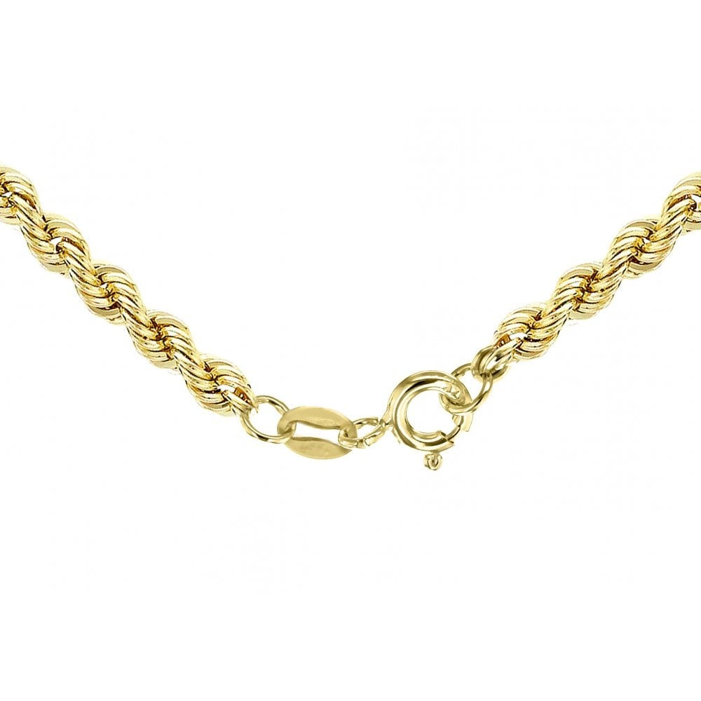 9CT YELLOW GOLD ROPE CHAIN 61CM/24"