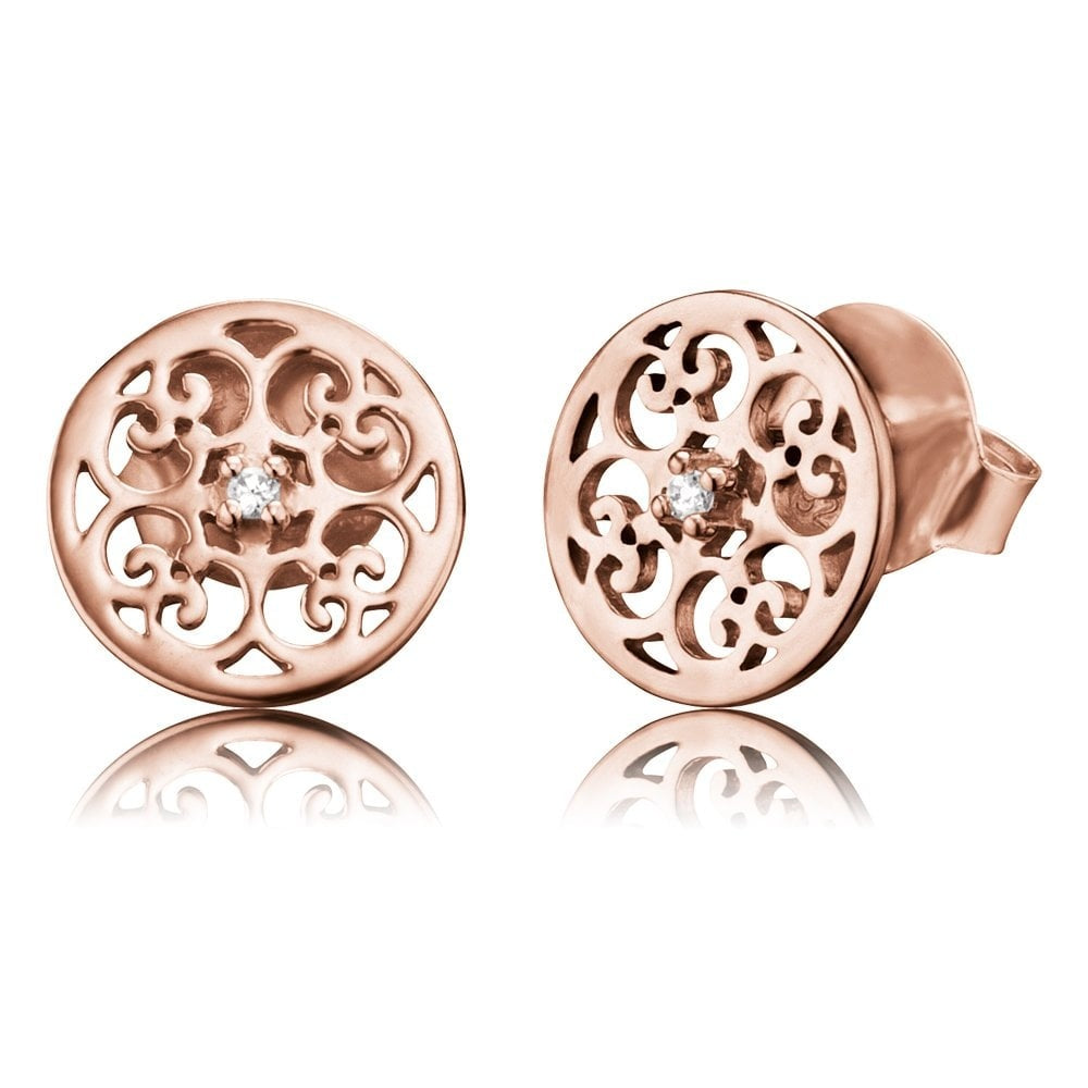 ANGEL WHISPERER ROSE GOLD EARRINGS