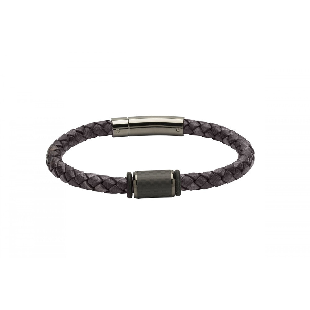 ANTIQUE BLACK LEATHER BRACELET