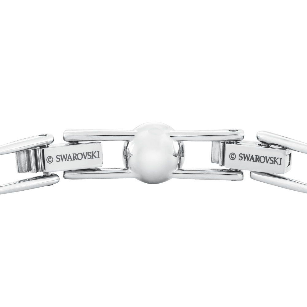 Angelic bracelet, Round cut, Pavé, White, Rhodium plated