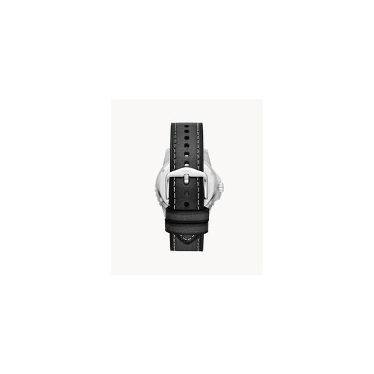 BLUE BLACK LEATHER GENTS WATCH