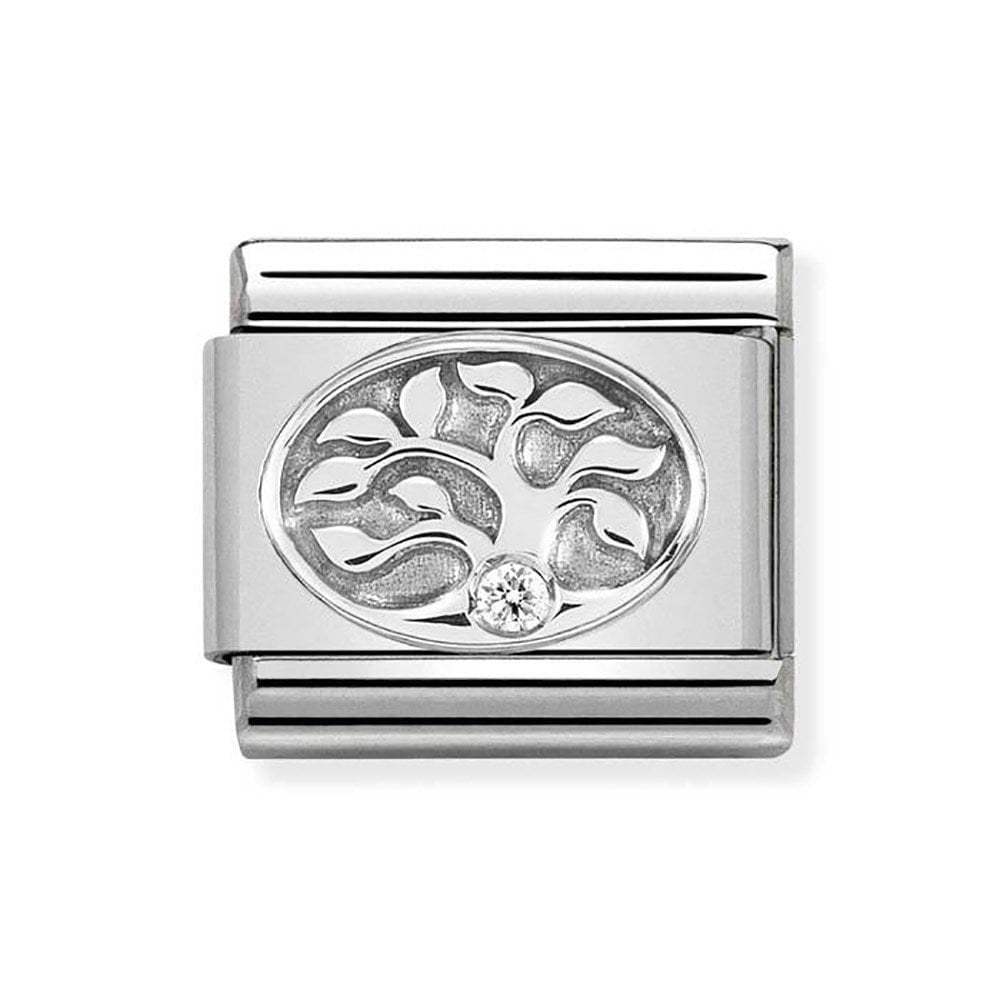 CLASIC SILVERSHINE TREE OF LIFE CHARM WITH ZIRCONIA