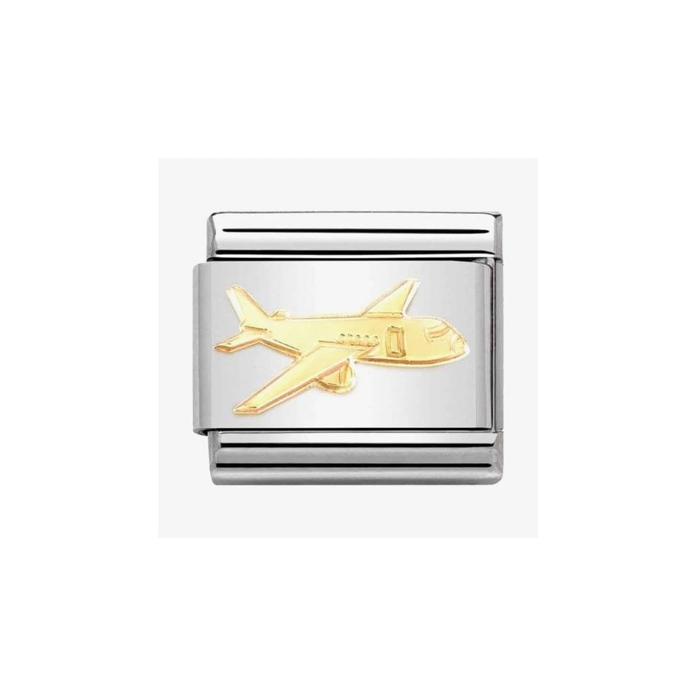 CLASSIC Composable Gold Aeroplane Charm